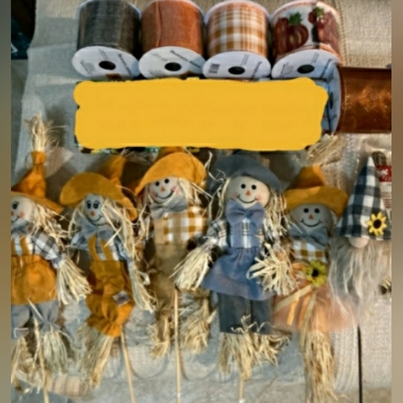 Fall Ribbon & Mini Scarecrows - Picture 7 of 7